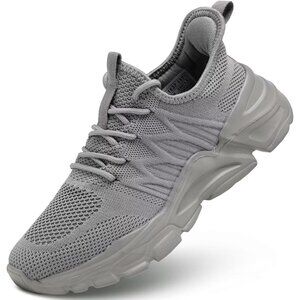 Women's Dark Gray Running Workout Sports Tennis Casual Sole Sneakers Shoes